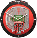 YouTheFan NCAA Texas Tech Red Raiders StadiumView 3D Wall Clock