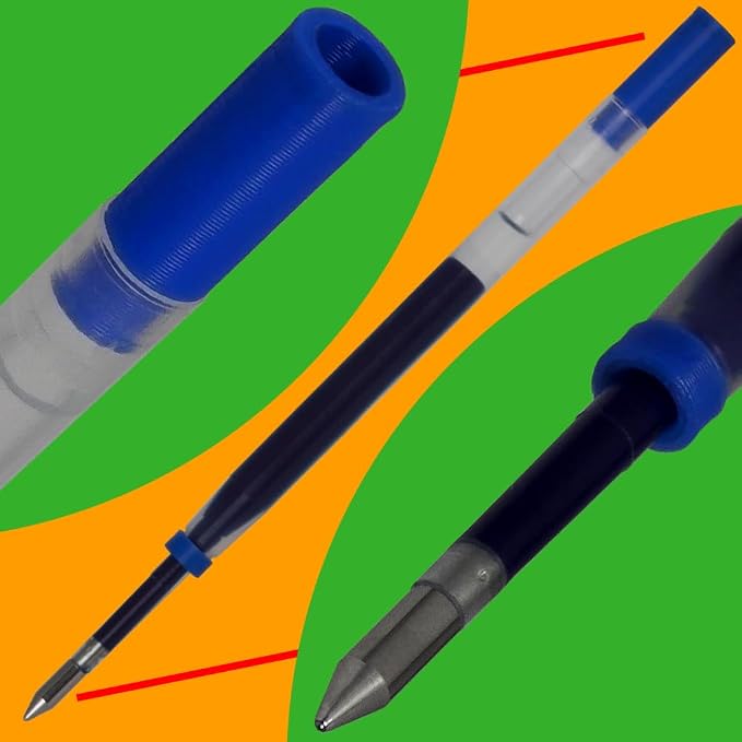 Replacement for Cross Slim 8910-2 - Gel Rolling Ball Pen Refill - 2 Blue