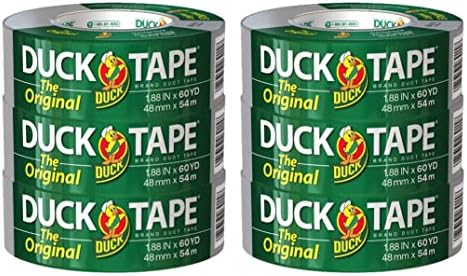 Duck Brand All-Purpose Duct Tape, Silver, 1.88 in. x 60 yd., 6 Rolls (242817)