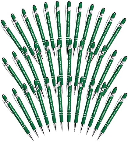 Qingxily Custom Pens with Free Engraving,Customized Stylus Ballpoint Pens with Your Name,Text,Message for Business,Graduation,Anniversaries-24 Pcs,Colorful Pens 36 Pcs