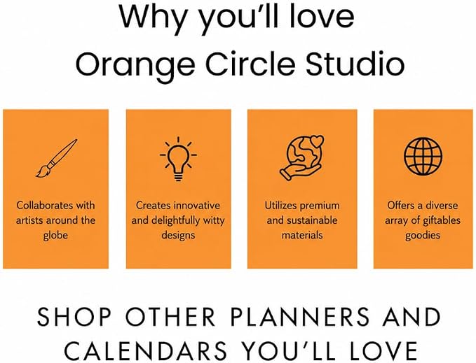Orange Circle Studio 2027 Planner, Blue Gray Tri-Tab Weekly & Monthly Planner, 9.6" x 7", Spiral Bound Organizer with Note Pages, Pocket Dividers & Elastic Closure Design for Home Office Planning Uses