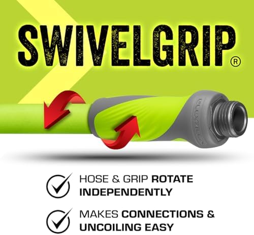 Flexzilla Garden Lead-in Hose with SwivelGrip, 5/8 in. x 10 ft., Lightweight All-Weather Water Hose, Durable and Flexible, Leak-Free Connections