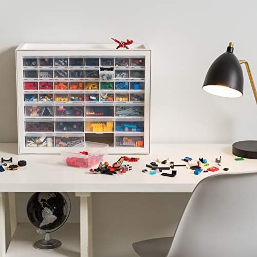IRIS USA 44-Drawer Small Parts Storage Cabinet, Crafts, Made in USA, White