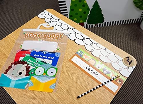 CTP Woodland Friends Book Buddy Bag, Clear 10.5” x 12.5” Storage Bags (Creative Teaching Press 8537) (Pack of 2)