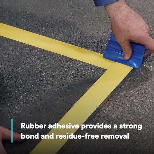 3M Durable Floor Marking Tape 971, Yellow, 2 in x 36 yd, 17 mil, 1 Roll