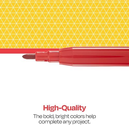 School Smart Conical and Fineline Watercolor Combo Marker Pack - Pack of 192 - 12 Each of 8 Assorted Colors - 086417