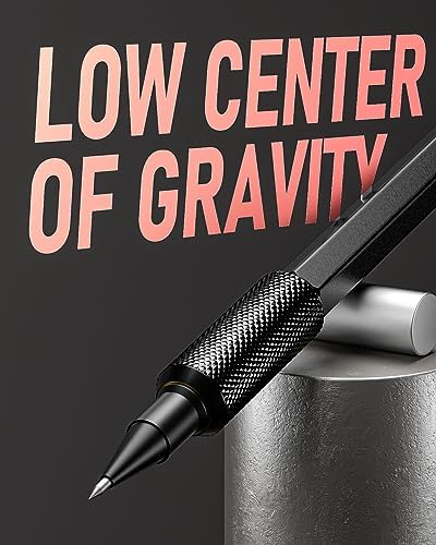 Nicpro 2mm Metal Mechanical Pencils Set with Case, 3 Pack Black
