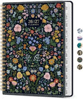 Planner 2026-2027, Jul 2026-Jun 2027 Academic Monthly & Weekly Planner | 8.5" x 11" Hardcover Pretty Calendar Planner for Women, Spiral Organizer for School Office Home Supplies, Garden of Whimsy