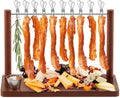 Acacia Wood 15.8 x 7.2 x 10.6 Inches Bacon Display Rack Wooden Bacon Tray