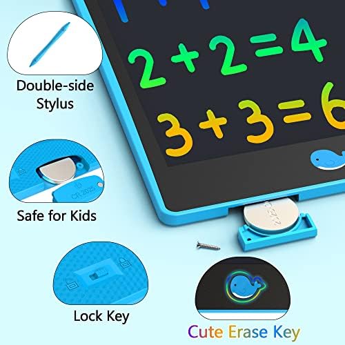 Hockvill LCD Writing Tablet for Children 8.8 Inch, Toys for Girls Boys Drawing Pad for 3 4 5 6 7 Year Old Kids Toys, Easter Basket Stuffer for Kids, Toddler Gift Doodle Board Travel Essentials