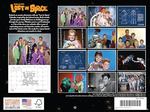 Lost In Space Calendar 2027 Monthly Wall Calender 12 Month