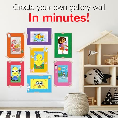 Hygloss 48 Pack Paper Picture Frames, White cardstock Photo Frame 8x10.5-Inch, Papers Frames to Decorate for Wedding Birthday DIY Classroom Crafts and Decorations