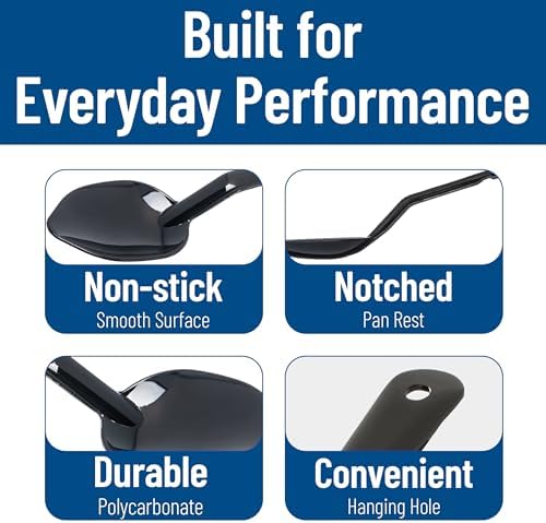 Carlisle FoodService Products 441003 Serving Spoons, 11-Inch, Polycarbonate, Black (Case of 12)