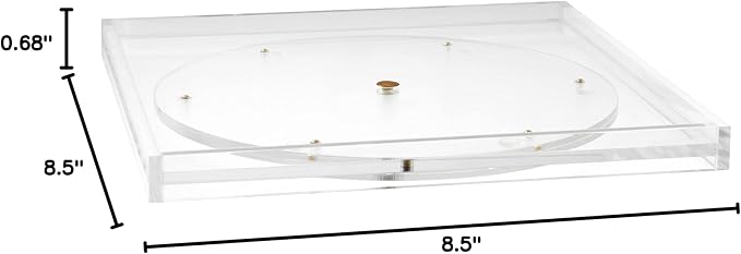 Russell+Hazel Acrylic Desk Accessory Tray, Clear, for Home Office | Organizes and displays desktop items & mail in one clear acrylic tray. Polished edges stack seamlessly with the Bloc line.