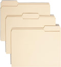 Smead 100% Recycled File Folder, 1/3-Cut Tab, Letter Size, Manila, 100 Per Box (10339)