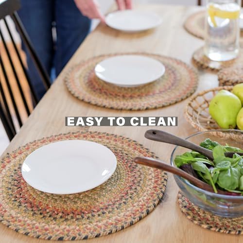 Homespice Kingston Jute Braided Table Runner for Country Decor, Rect 11x36