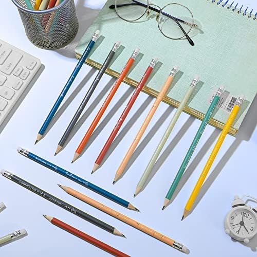 Sabary 100 Pcs Inspirational Pencils Bulk Back to School Gift School Supply