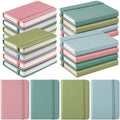 Ceenna 16 Packs Pocket Small Notebook Journals Mini Notebook Bulk 192 Pages/96 Sheets Hardcover with Thick Lined Paper 3" x 4.4" A7 Small Notepad Morandi Color for Office Home Journey Supplies