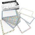 Attractivia Dry Erase Magnetic Labels 5.6 x 3.7 in, Pattern Borders, Large Dry Erase Magnets, 36-Pack, Erasable Write-On All-Purpose Labels, for Office, Education, Home, Whiteboard