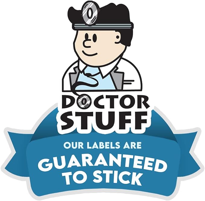 Doctor Stuff - File Folder Labels, Terminal Digit Filing, Consecutive Double Digit Numbers 50-59, Barkley FDDBM Match - BXDM Series Chart Stickers, Blue, 1" x 1-1/2", 500/Roll