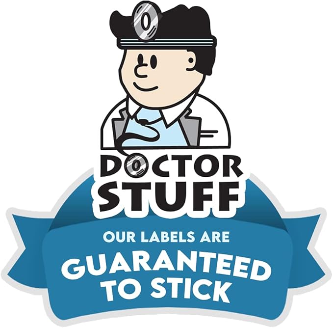 2024 Year Stickers, Doctor Stuff 2024 Chart Stickers, Blue/Black Color Coded, Colwell Jewel Tone Style, USA Made Year Labels for End Tab File Folders, 500/Roll, 1 Roll, 3/4" x 1-1/2"