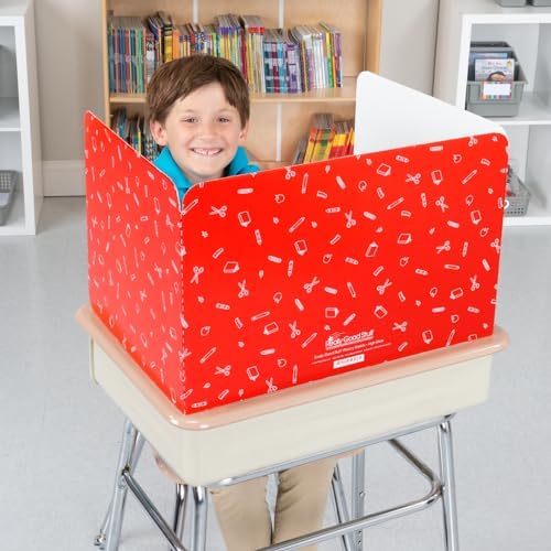 Really Good Stuff Standard Testing Privacy Shields Set of 12, Red