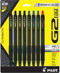 PILOT G2 Edge Black, Blue and Red, 8ct box, Fine Point 0.7 mm