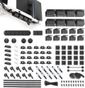 EUREKA ERGONOMIC 316PCS Under Desk Metal Cable Kit, Black