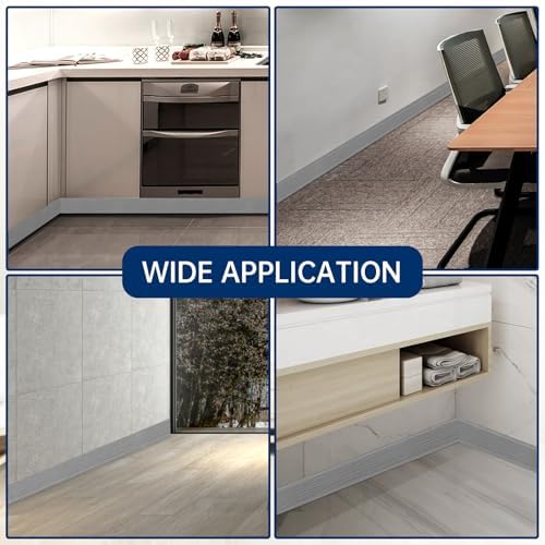 Vinyl Baseboard Molding Trim 4 Inch Peel and Stick Cove Base