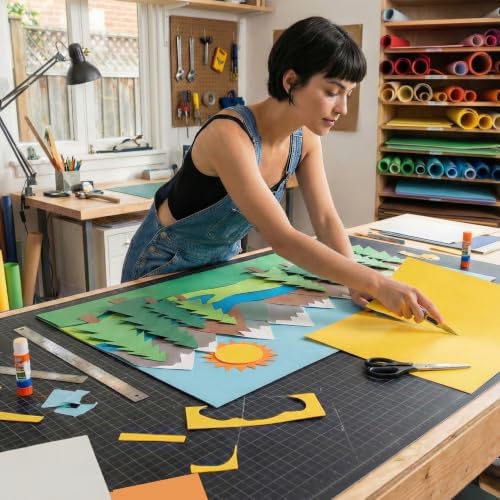 ALVIN GBM Self-Healing Cutting Mat 40 x 60 inch | Double-Sided Green/Black | 5-Layer Gridded Surface for Arts, Crafts and Sewing - Model GBM4060