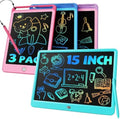 TEKFUN 15inch LCD Writing Tablet Teen Boy Girl Gifts Ideas, Easter Birthday Gifts for Kids, Drawing Board Educational Toys for 6 4 5 3 Year Old Boys, Homeschool and Office Message Memo Board (Blue)