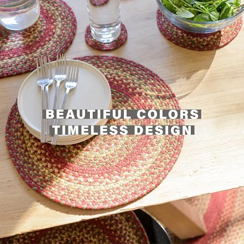 Homespice Cider Barn Jute Braided Table Runner, Rect 8x28 Set of 2
