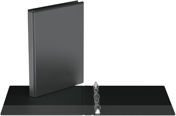 Easyview® Premium, Round Ring, Customizable, View Binder, 6 Pack (Black, 5/8")