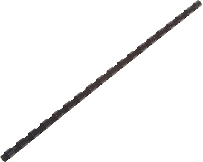 Fellowes 5006801-99 Binding Machine Pulsar+ Comb Binding (5006801) & Plastic Combs - Round Back, 1/4 Inch, 100 Pack, Black (52366)