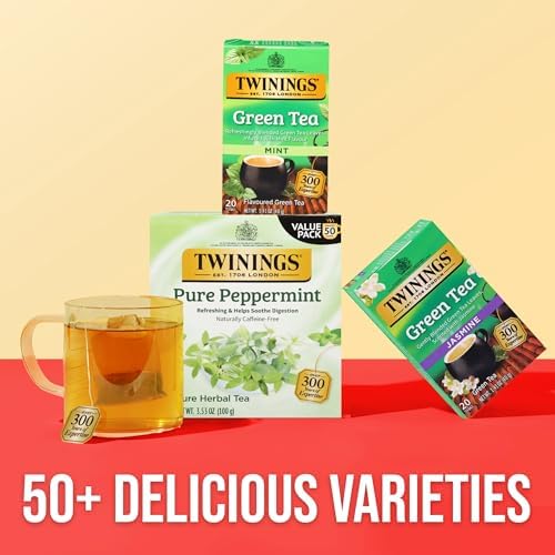 TWININGS TEA, TEA,GREEN,MINT 20 BAG (Pack of 2)