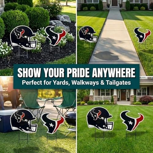 NFL Logo & Helmet 2 Pack Yard Sign Set