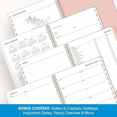 Blue Sky 2026-2027 Weekly & Monthly Academic Planner, 8.5"x11", Charlotte
