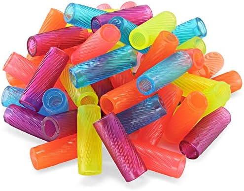 Emraw Soft & Squishy Gel Pencil Grips Assorted Colors Kids Handwriting Pen Grip Children Comfort Writing Posture Correction Tool For Preschoolers (30 Pieces)