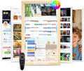 Digital Calendar 2026, 15.6-inch Electronic Calendar for Wall, Touch Screen Smart Digital Planner with Kids' Chores Chart/Meal Plan/Streaming Services/Photo Display, Remote Control Supported
