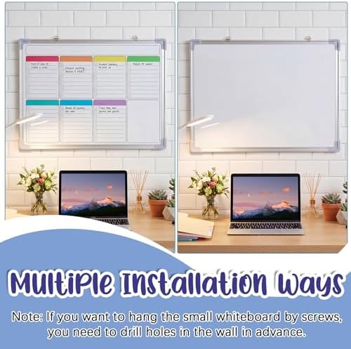 Lincia 36" x 24" Magnetic to Do List Whiteboard, Weekly Planner, Pleochroic