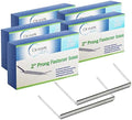 Prong Paper Fasteners 2 Inch Capacity, 500 Pack Bases, Tempered Steel