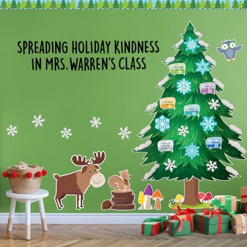 CTP Woodland Friends Jumbo Pine Tree Bulletin Board Set Classroom Decorations (Creative Teaching Press 11090)