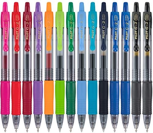 PILOT G2 Gel-Ink Pens, Bold Point (1.0mm), 1.0 Gel Pens, Assorted, 14-Pack