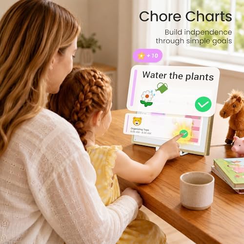 Dragon Touch Digital Calendar 10 inch, Electronic Wall Calendar with Interactive Touch Screen, Smart Family/Home Gift for Schedule Reminders, Task Rewards, Chort Chart and Digital Picture Frame