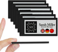 [Santek] EZ Sign NFC E-Paper Display – No Battery, Ultra-Thin 0.13”, Rewritable 4-Color Digital Display, App-Controlled (iOS/Android/PC), IP65 (Black, 2.9" 6pcs, No Stand and Clip Included)