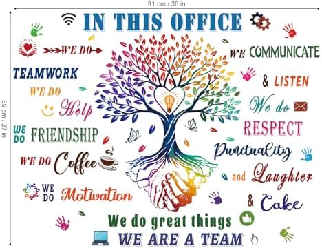 wondever Office Inspirational Wall Decals Teamwork Quotes Wall Stickers