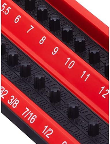 CRAFTSMAN Socket Peg Holder, Tool Tray Storage Organizer, 1/4 Inch Drive (CMMT99414)