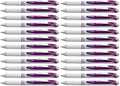 Pentel EnerGel Pearl Deluxe RTX Retractable Liquid Gel Pen, (0.7mm), Accent, Violet Ink, Box of 12 (BL77PW-V) (Pack of 2)