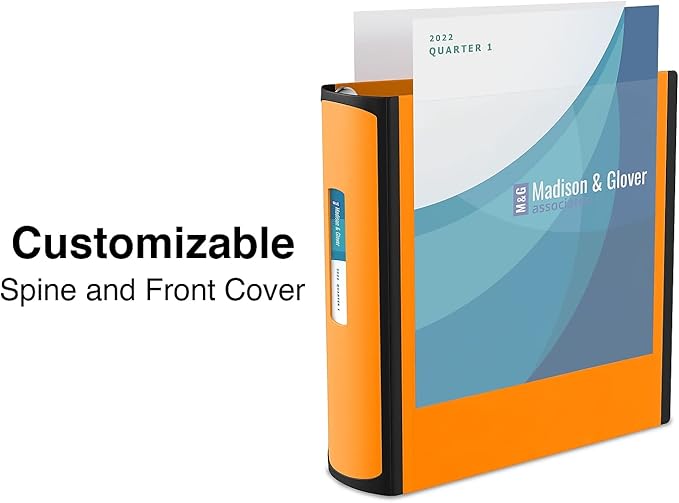 Staples Better Binder, 2 Inch D-Ring, Bright Orange, Reinforced Spine | High-capacity 3-ring binder for durable school and office document storage.