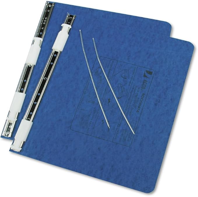 ACCO 54133 PRESSTEX Covers w/Storage Hooks, 6-Inch Cap, 12 x 8 1/2, Dark Blue